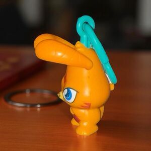 2012 Moshi Monsters Katsuma Moveable Ears Toy Bag Clip A48